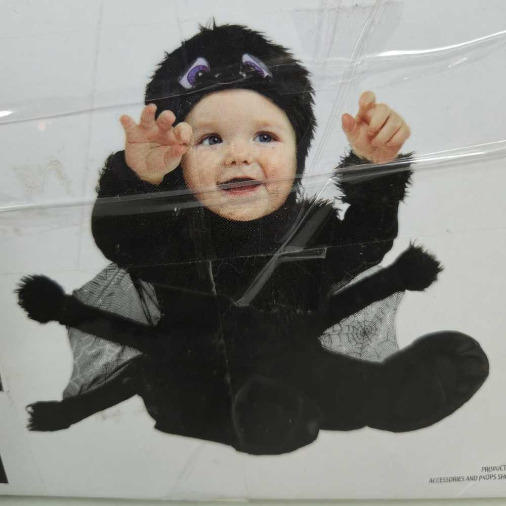 Adorable Black Spider Baby Costume. Baby Black Spider. Halloween Baby Costume